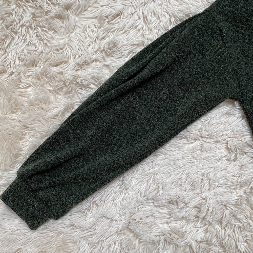 White Birch 1/4 Zip Pullover 💗 Forest Green & Black - Picture 13 of 16